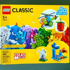 Lego Classic 500pcs / Lego Construction Parts and Functions set 11019 NEW